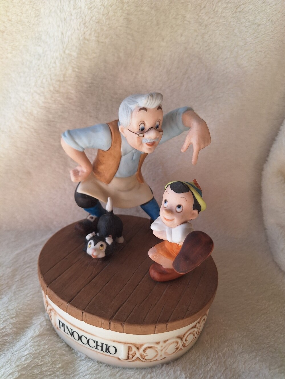 VTG 1986 Disney Musical Memories Pinocchio Music Box Limited Ed #939/19750 WORKS